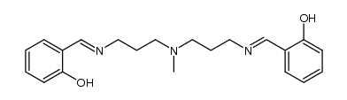 2-([[3-(3-methyl[3-[(2-hydrobenzylidene)amino]propyl]amino)propyl]imino]methyl)phenol结构式