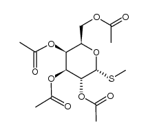 methyl-2,3,4,6-tetra-O-acetyl-1-thio-α-D-galactopyranoside结构式