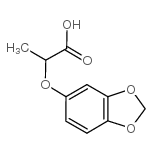 2-(1,3-benzodioxol-5-yloxy)propanoic acid Structure