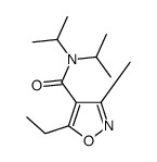5-ethyl-3-methyl-N,N-di(propan-2-yl)-1,2-oxazole-4-carboxamide结构式