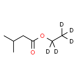 Isovaleric Acid Ethyl-d5 Ester Structure