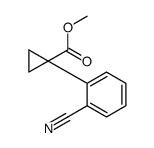 1-(2-氰基苯基)环丙烷羧酸甲酯结构式