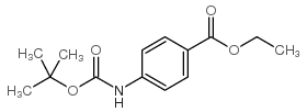 4-((叔丁氧羰基)氨基)苯甲酸乙酯结构式