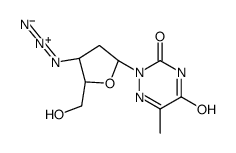 2-[(2R,4S,5S)-4-azido-5-(hydroxymethyl)oxolan-2-yl]-6-methyl-1,2,4-triazine-3,5-dione结构式