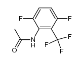 N-[3,6-difluoro-2-(trifluoromethyl)phenyl]acetamide结构式