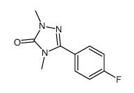 5-(4-fluorophenyl)-2,4-dimethyl-1,2,4-triazol-3-one结构式