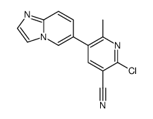 2-chloro-5-imidazo[1,2-a]pyridin-6-yl-6-methylpyridine-3-carbonitrile Structure