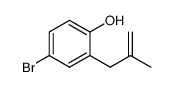4-bromo-2-(2-methylallyl) phenol结构式