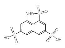 1,3,6-Naphthalenetrisulfonicacid, 8-amino- Structure