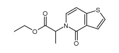 ethyl 2-(4-oxothieno[3,2-c]pyridin-5(4H)-yl)propanoate结构式