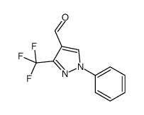 1-苯基-3-三氟甲基-1H-吡唑-4-甲醛结构式
