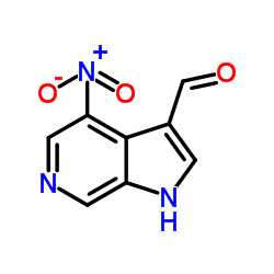 4-Nitro-1H-pyrrolo[2,3-c]pyridine-3-carbaldehyde structure