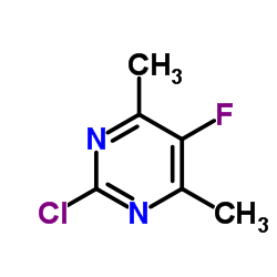 2-Chloro-5-fluoro-4,6-dimethylpyrimidine Structure
