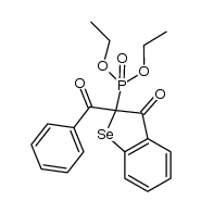 diethyl 2-benzoyl-3-oxo-2,3-dihydrobenzo[b]selenophen-2-ylphosphonate Structure