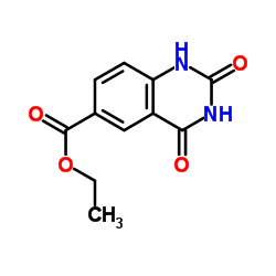 Ethyl2,4-dioxo-1,2,3,4-tetrahydroquinazoline-6-carboxylate结构式