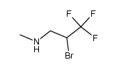 N-(2-bromo-3,3,3,-trifluoropropyl)-N-methylamine Structure