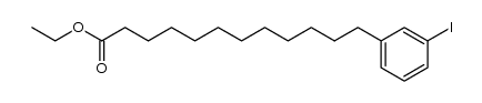 ethyl 12-(m-iodophenyl)dodecanoate结构式