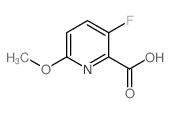 3-氟-6-甲氧基甲酸吡啶结构式