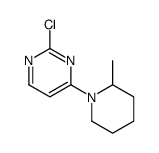 2-chloro-4-(2-methylpiperidin-1-yl)pyrimidine结构式