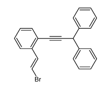 1-(2-(2(E)-bromoethenyl)phenyl)-3,3-diphenylpropyne Structure