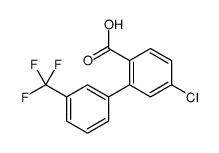 4-chloro-2-[3-(trifluoromethyl)phenyl]benzoic acid Structure