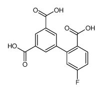 5-(2-carboxy-5-fluorophenyl)benzene-1,3-dicarboxylic acid结构式