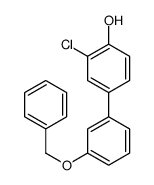 2-chloro-4-(3-phenylmethoxyphenyl)phenol Structure