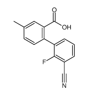 2-(3-cyano-2-fluorophenyl)-5-methylbenzoic acid结构式