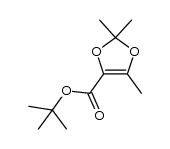 tert-butyl 2,2,5-trimethyl-1,3-dioxole-4-carboxylate Structure