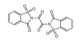 2,2'-oxalyldi(2,3-dihydro-3-oxobenzisosulfonazole) Structure
