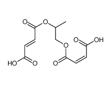 (Z)-4-[2-[(Z)-3-carboxyprop-2-enoyl]oxypropoxy]-4-oxobut-2-enoic acid Structure