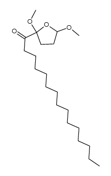 1-(2,5-dimethoxytetrahydrofuran-2-yl)pentadecan-1-one Structure