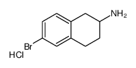 6-溴-1,2,3,4-四氢萘-2-胺盐酸盐结构式