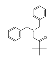 1-Dibenzylamino-3,3-dimethyl-butan-2-one结构式