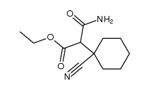 ethyl (1-cyanocyclohexyl)malonamide Structure