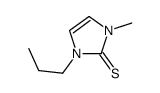 1-methyl-3-propylimidazole-2-thione结构式