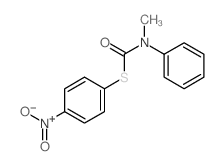 Carbanilic acid,N-methylthio-, S-(p-nitrophenyl) ester (8CI) Structure