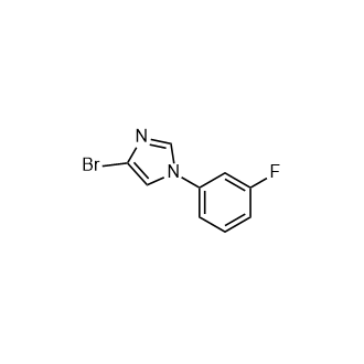 4-溴-1-(3-氟苯基)-1H咪唑结构式