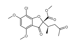 (R)-methyl 7-chloro-4,6-dimethoxy-3-oxo-2-((R)-4-oxopentan-2-yl)-2,3-dihydrobenzofuran-2-carboxylate Structure