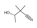 3-(S)-hydroxy-2-methyl-2-cyanobutane Structure