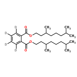 邻苯二甲酸二(3,7-二甲基辛基)酯-d4结构式