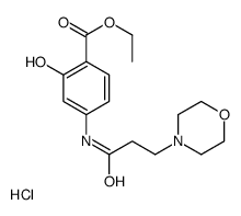 ethyl 2-hydroxy-4-(3-morpholin-4-ylpropanoylamino)benzoate,hydrochloride Structure