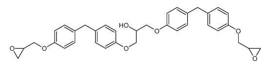 1,3-bis[4-[[4-(oxiran-2-ylmethoxy)phenyl]methyl]phenoxy]propan-2-ol结构式