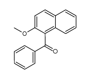 (2-methoxynaphthalene-1-yl) (phenyl)methanone结构式