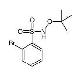 2-bromo-N-[(2-methylpropan-2-yl)oxy]benzenesulfonamide结构式