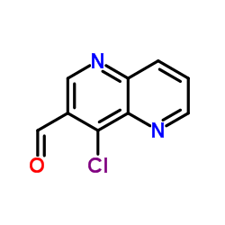 4-Chloro-1,5-naphthyridine-3-carbaldehyde Structure