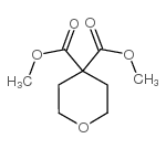四氢吡喃-4,4-二甲酸二甲酯结构式