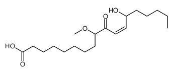 13-Hydroxy-9-methoxy-10-oxo-11-octadecenoic acid结构式