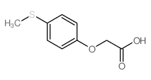2-[4-(甲基硫代)苯氧基]乙酸结构式