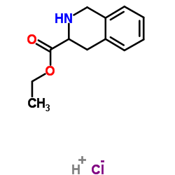 (S)-1,2,3,4-四氢异喹啉-3-羧酸乙酯盐酸盐结构式